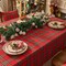 Christmas Checkered Tartan Rectangle Tablecloth - Red Buffalo Plaid Xmas Table Cloths, Stain Resistant Washable Table Cover for Dining/Parties/Holiday Decor, 54 x 80 Inch